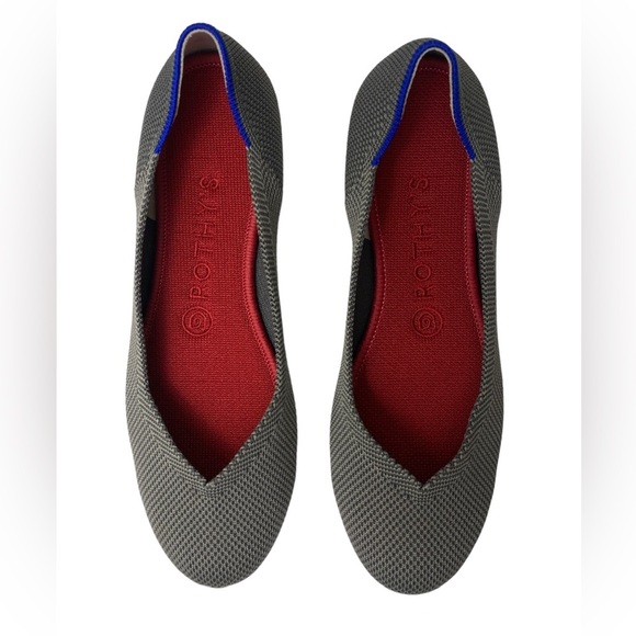 Rothy’s The Flat Slip On Round Toe In Charcoal Size 8 - Picture 2 of 11